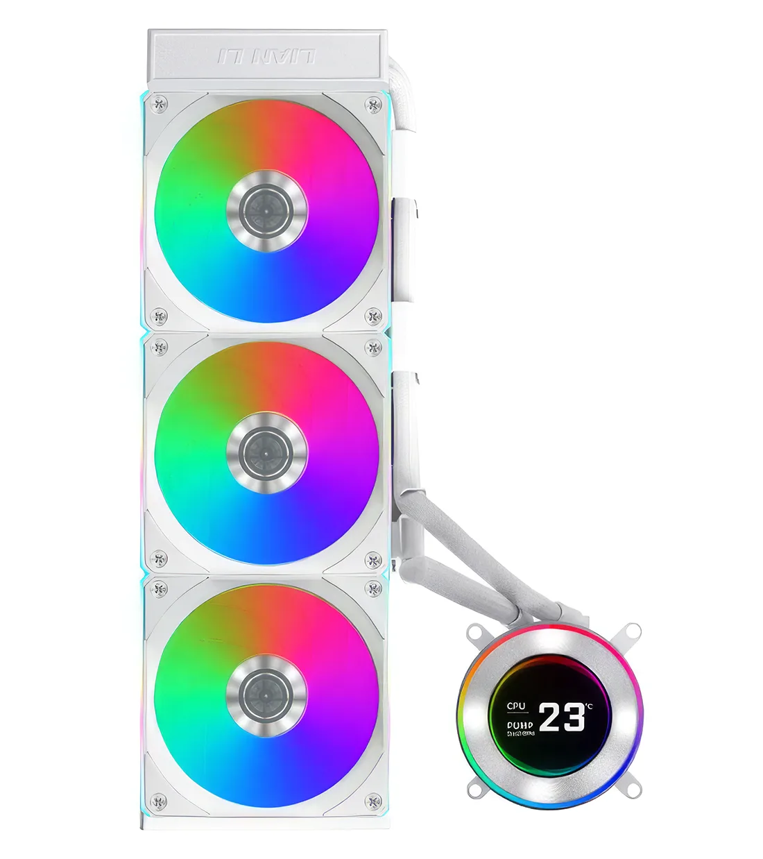 خنک کننده مایع پردازنده لیان لی HydroShift II LCD-C 360CL White